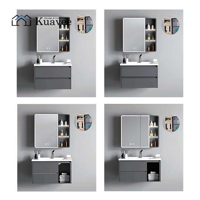 Color Custom Sliding Door Moisture-proof Bathroom Cabinet