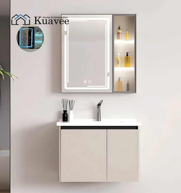 Wall Hanging Stainless Steel Door Panel Bathroom Cabinet