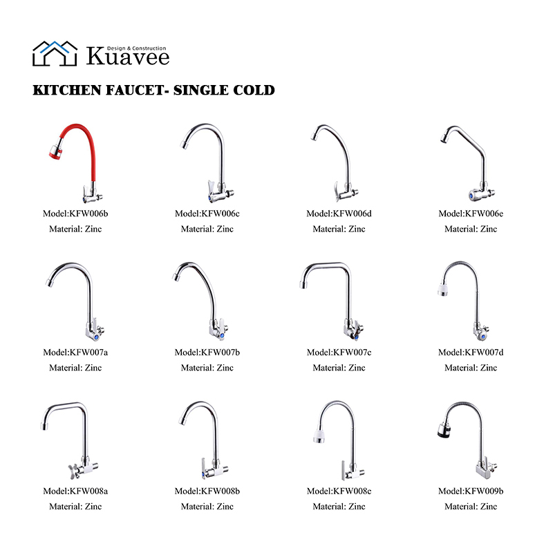 Lever Single Cold Stainless Steel Kitchen Water Faucet