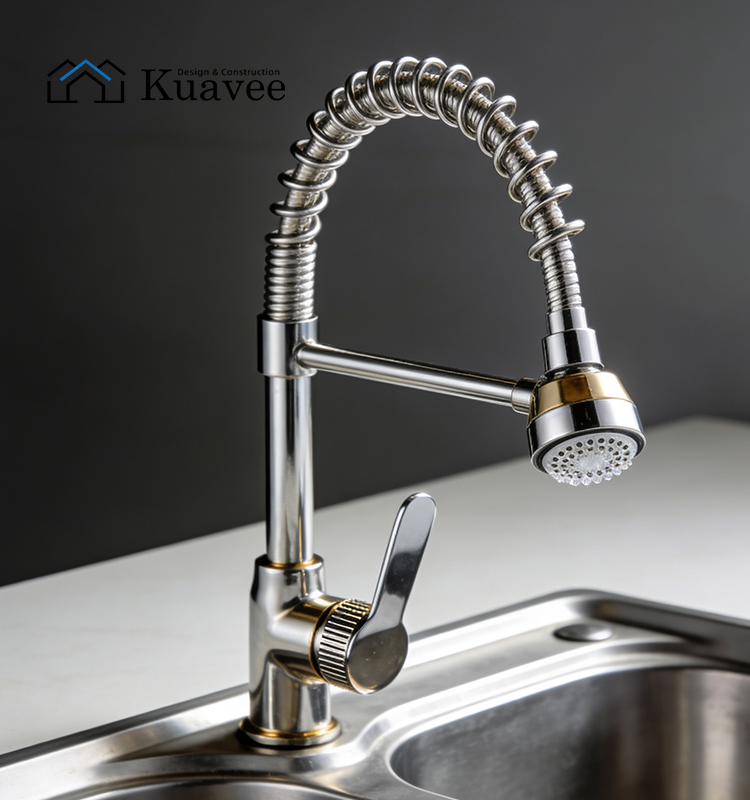 Lever Single Cold Stainless Steel Kitchen Water Faucet