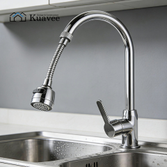 Pull-out Hot And Cold Wall Mount Kitchen Water Faucet