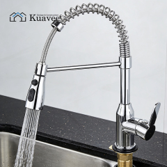 Pull-out Hot And Cold Wall Mount Kitchen Water Faucet