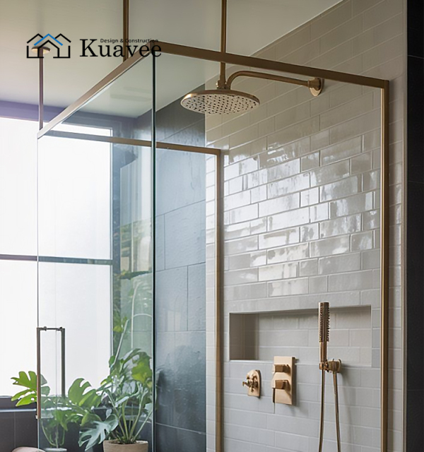 Black High End Showers With High Flow Shower Head