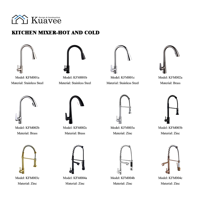 Pull-out Hot And Cold Wall Mount Kitchen Water Faucet