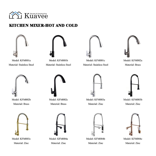 Pull-out Hot And Cold Wall Mount Kitchen Water Faucet