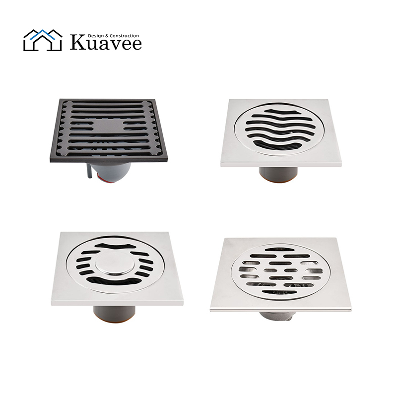 High-end Glass Shower Room Stainless Steel Floor Drain