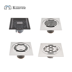 High-end Glass Shower Room Stainless Steel Floor Drain