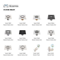 High-end Glass Shower Room Stainless Steel Floor Drain