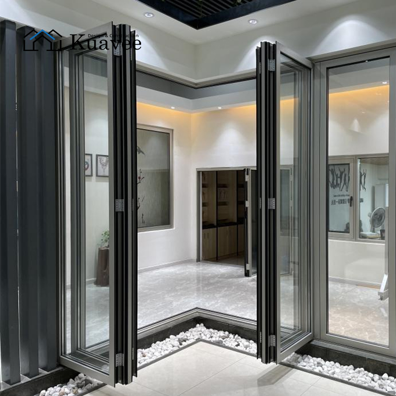 Indoor High-end Modern Aluminum No Corner Folding Door