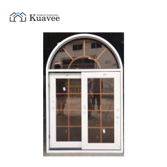 Villa High-end Customizable Solid Wood Frame Arched Windows