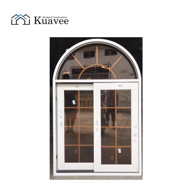 Villa High-end Customizable Solid Wood Frame Arched Windows