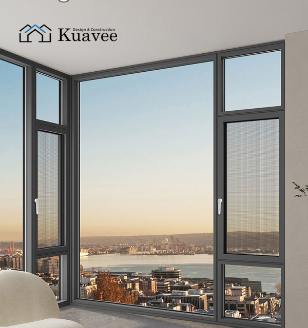 Saudi Arabia Integrated Thermal Break Window With Screen