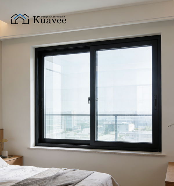 Custom Opens Inward Black Aluminum Casement Windows