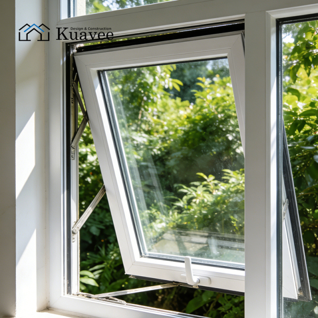 Outward-opening Top-hung Window With Aluminum Window Frame