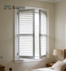 Europe Style Opens Outside Louvers Aluminum Casement Window