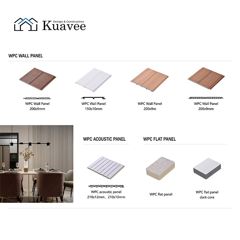 Living Room Decorative WPC Waterproof Shapely Wall Panel