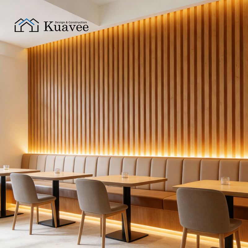 Hotel Commercial Restaurant Decorative WPC Wall Panel