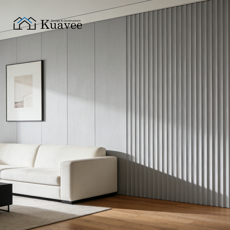Dirt-resistant Grey Living Room Durable WPC Shapely Panel