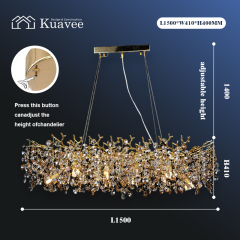 contemporary hanging lights size