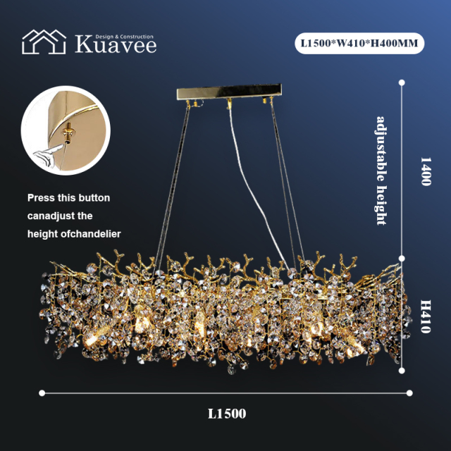 contemporary hanging lights size