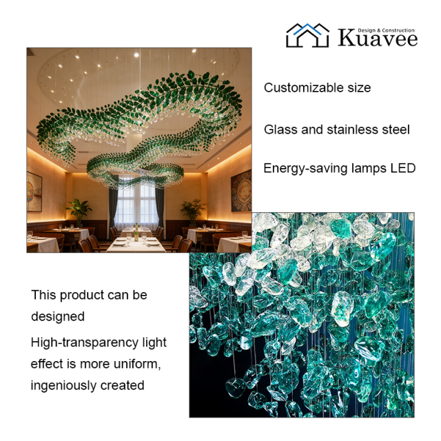Engineering Project Custom Chandelier Lamps for Hotel Villa