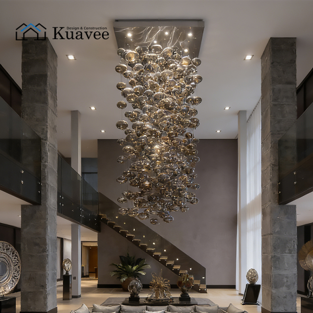 Hotel Foyer Glass Hanging Light 