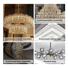 Indoor Decoration Large Luxury Custom LED Crystal Chandelier