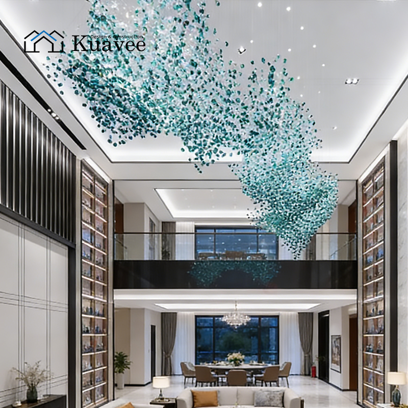 villa custom large crystal chandelier