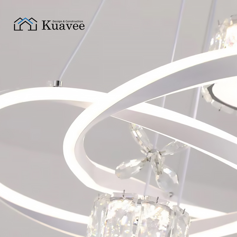 Led Light-emitting Chassis Unique Design Dining Chandeliers