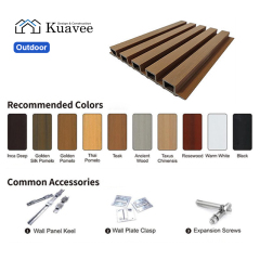 Color Custom WPC  Wall Panels For Interior Exterior Design