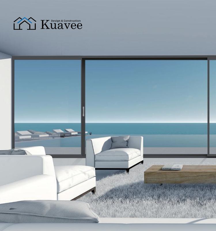 Villa Apartment Use Wind Resistant Sliding Glass Doors