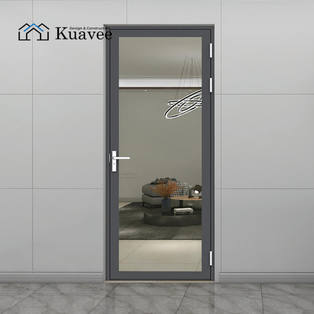 Anti-corrosive Aluminum Hinged Door With Double-glazed Glass