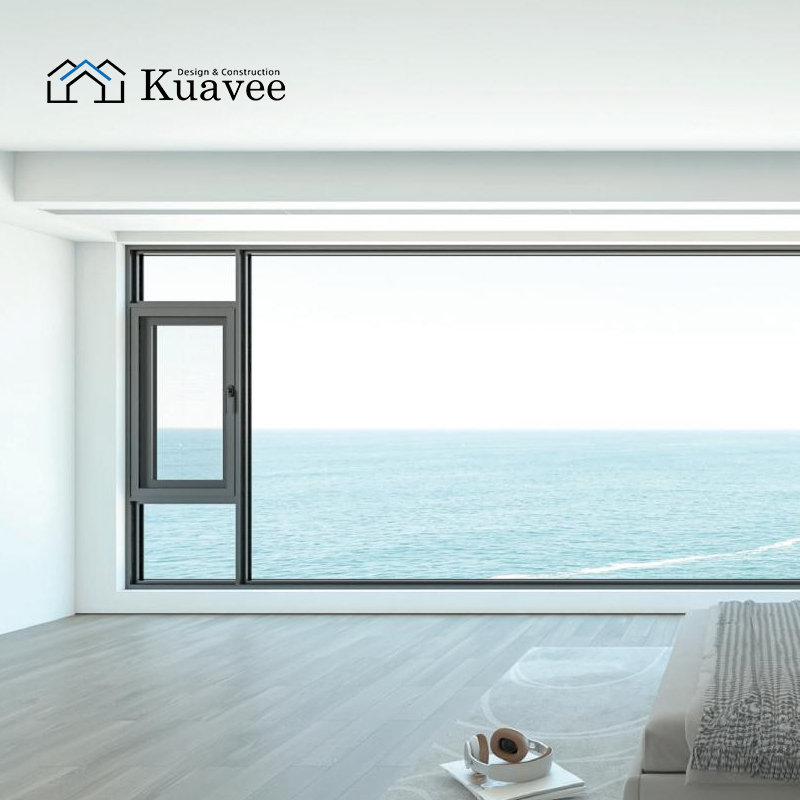 Elegant Design 6-chamber Sealing Customized Window For Villa