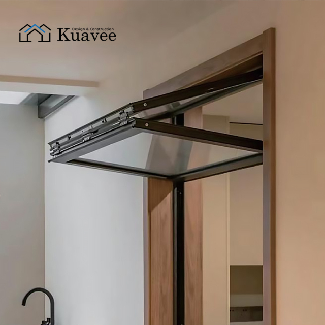 Inward Outward Open Fold-up Window With Convenient Handle