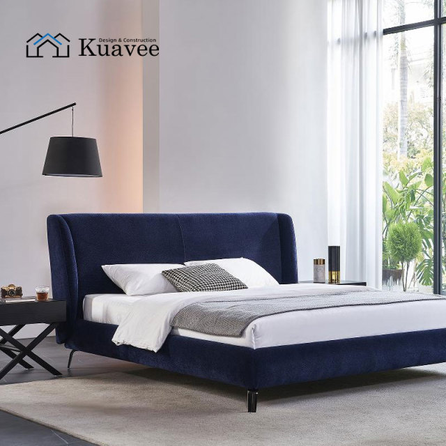 Italian Minimalist Durable King Size Bed With Storage