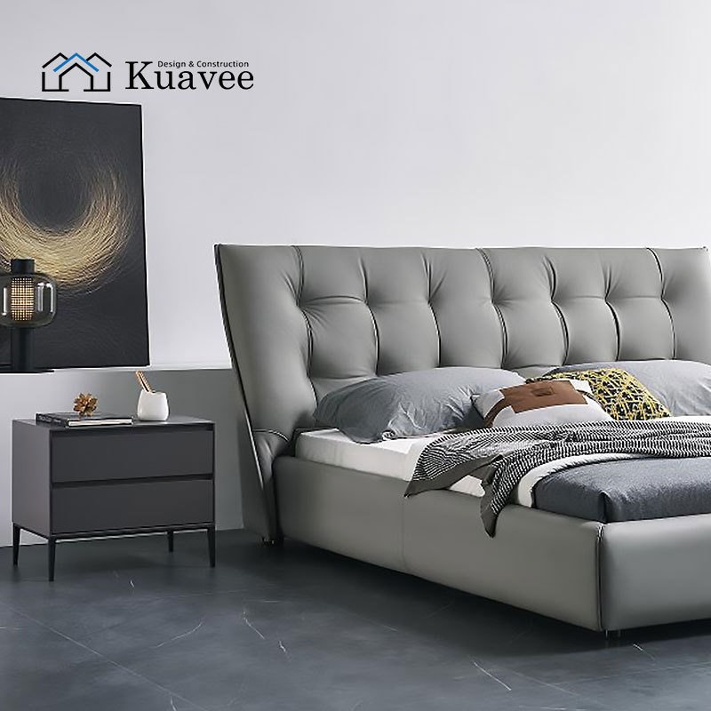 Eco-Friendly Modern Bedroom Furniture Classic Queen Bed