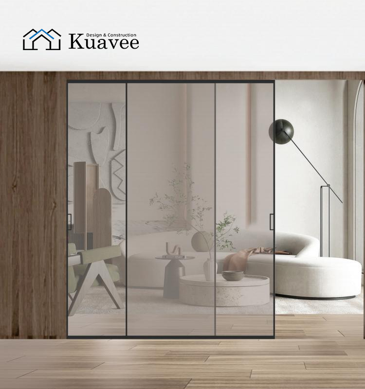 Climate adaptation floor-to-ceiling sliding doors