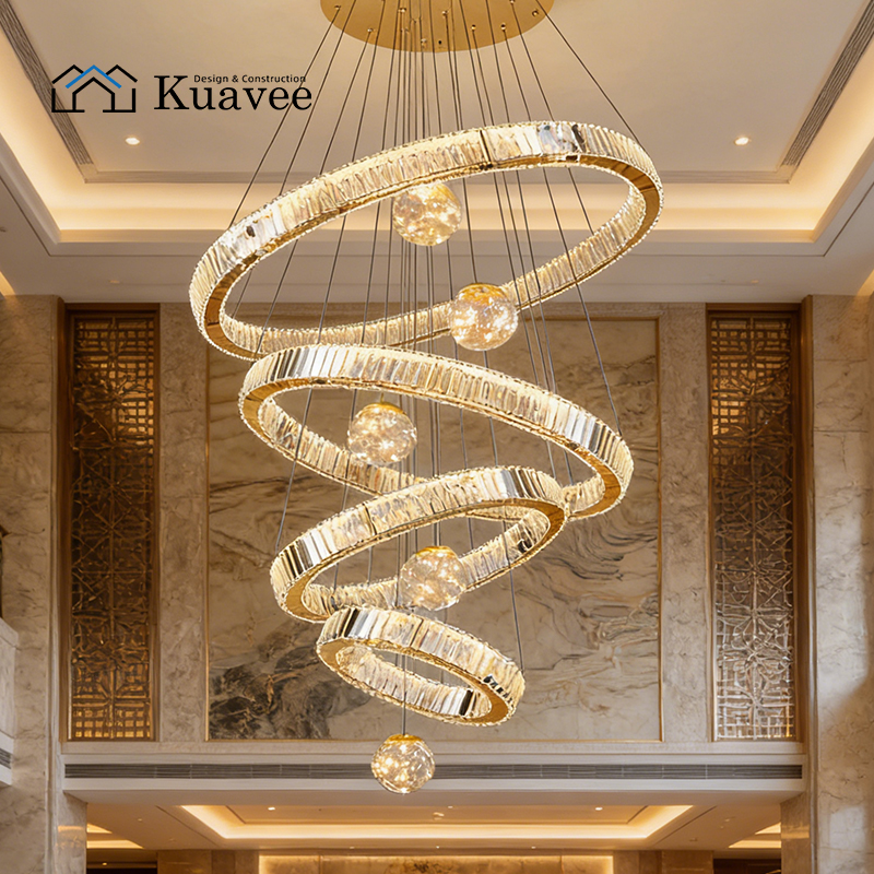 A large double-layered chandelier for Lobby