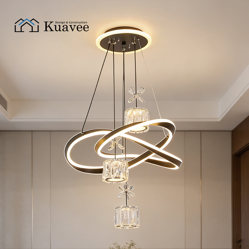 Customized decorative chandeliers with soft uniform light 