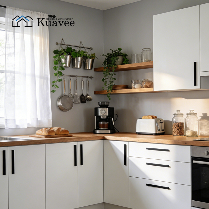 European Style Simple Design Wood Make Kitchen Cabinets