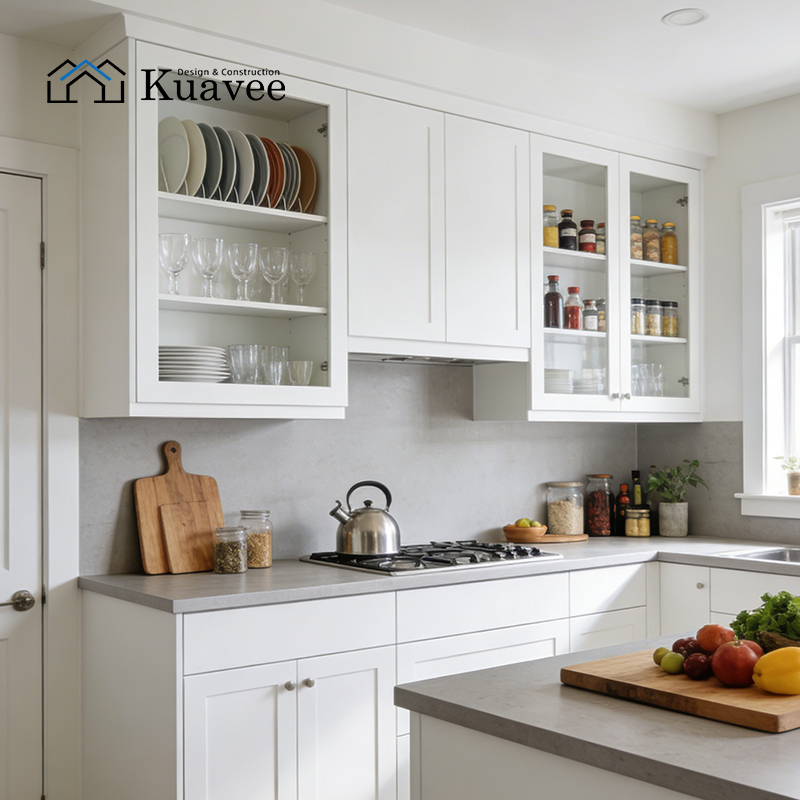 Durable Limestone Countertop Kitchen Cabinet