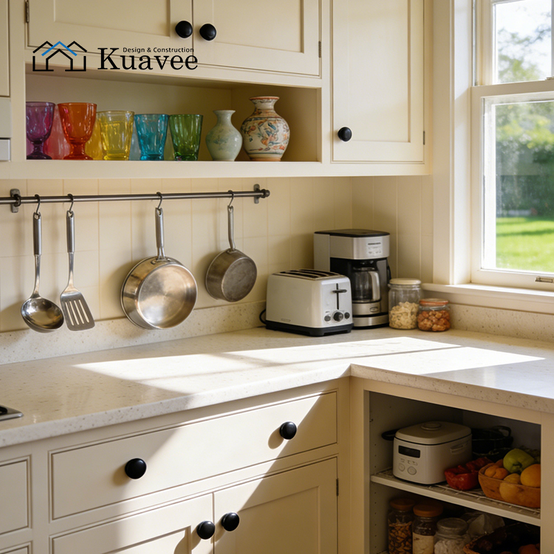 white contracted design kitchen cabinet