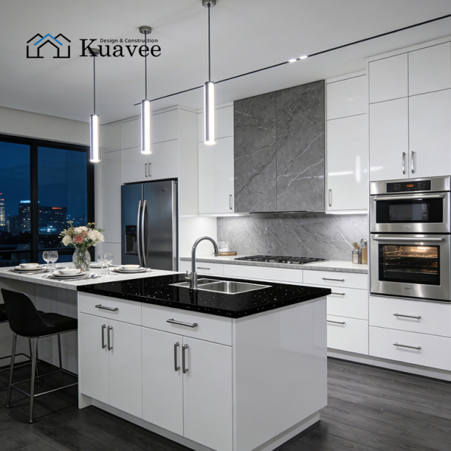 Villa Custom Seamless Assembly Cabinet Board Kitchen Cabinet
