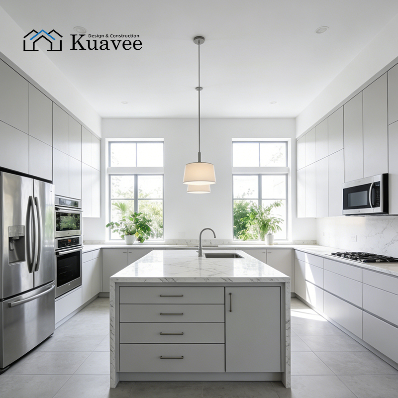 Modern Indoor Decoration Kitchen Cabinet With Kitchen Island