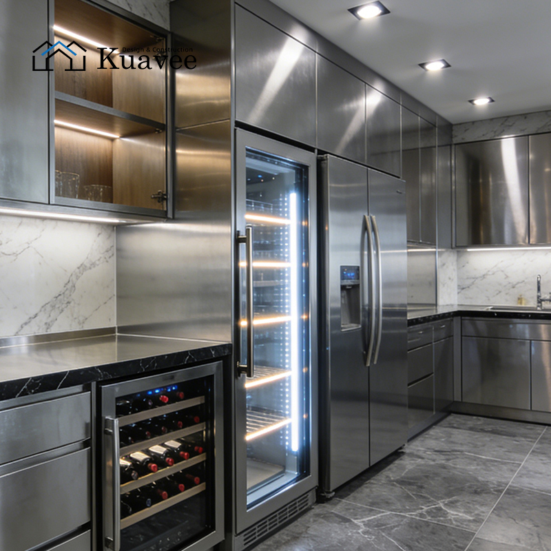 304 food-grade stainless steel kitchen cabinet