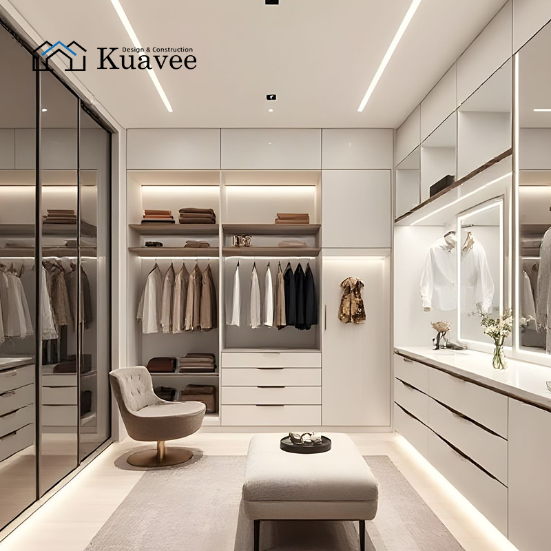 Save floor space inbuild closet