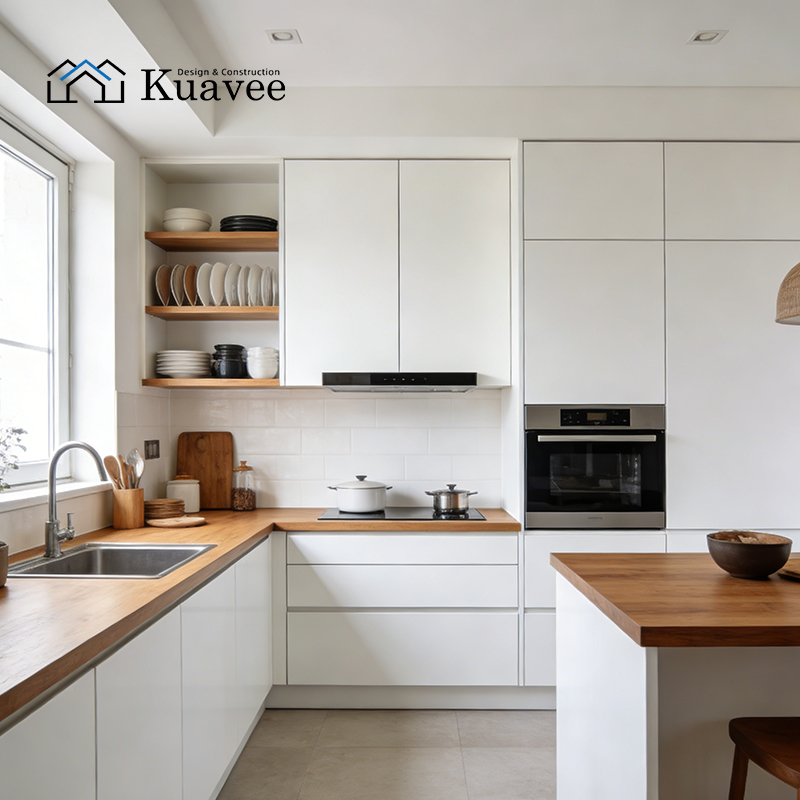 Minimalist Handleless kitchen Cabinetry