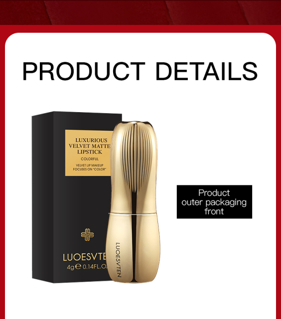 Wholesale Luxury Velvet Matte Texture Lipstick Smooth Moisturizing Without Drying for Lip Makeup