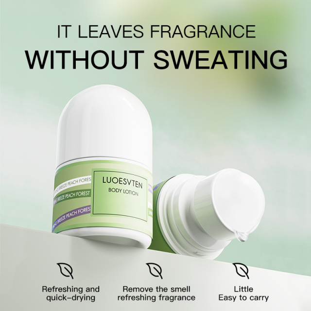OEM ODM Natural Extract Portable Antiperspirant Refreshing Quick Drying Perfumed Roll-on Deodorant