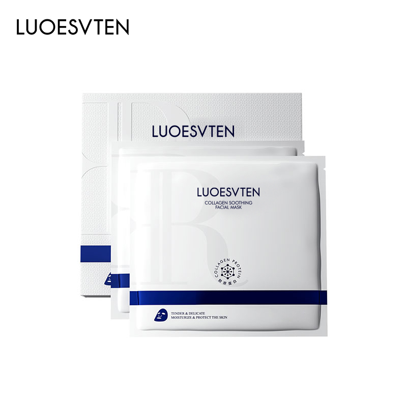 Private Label Firming Daily Face Mask with Collagen Soothing Redness Skin Korean Face Mask for Anti-Aging